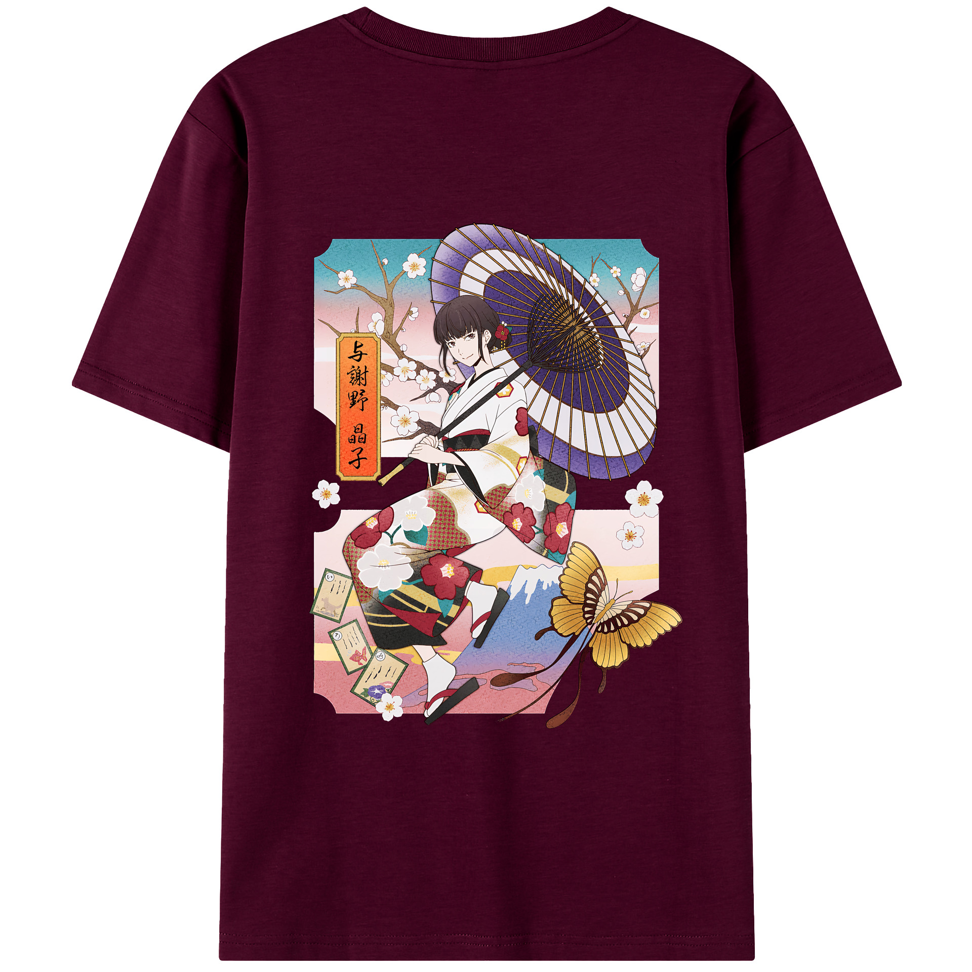 （画像用） 文豪ストレイドッグス Bungo Stray Dogs レディース半袖Tシャツ(バックプリント)